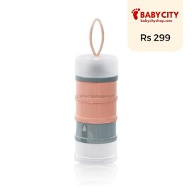 Formula Milk Powder Dispenser 4 Layer Portable Non-spill Stackable Baby Feeding Travel Storage Container for Travel and Outdoor Activities - Rose Gold / One Size