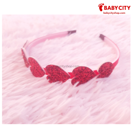 6 Heart Glitter Baby Kid Headband