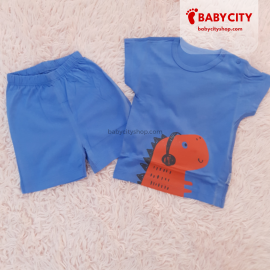 Set Boy TShirt Shorts Dinosaur Short-Sleeve - Blue / 66/48 (9-12m)