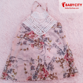 Maternity Top Pink Floral Short-Sleeve